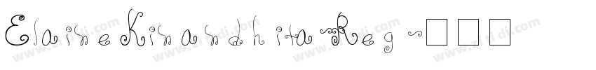 ElaineKinandhita Reg字体转换